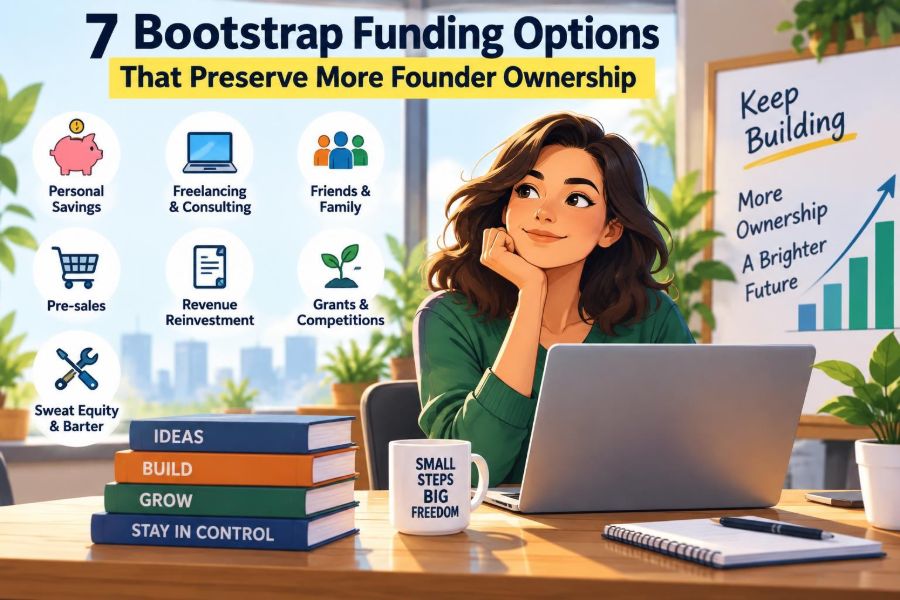 💰 7 Bootstrap Funding Options That Preserve More Founder Ownership