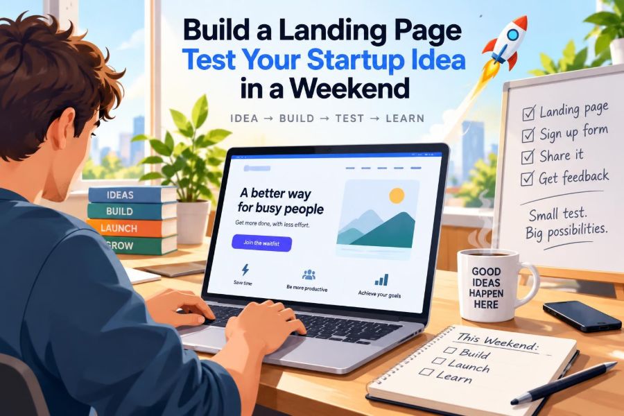 🚀 DIY: Create a One-Page Landing Page to Test a Startup Idea in a Weekend