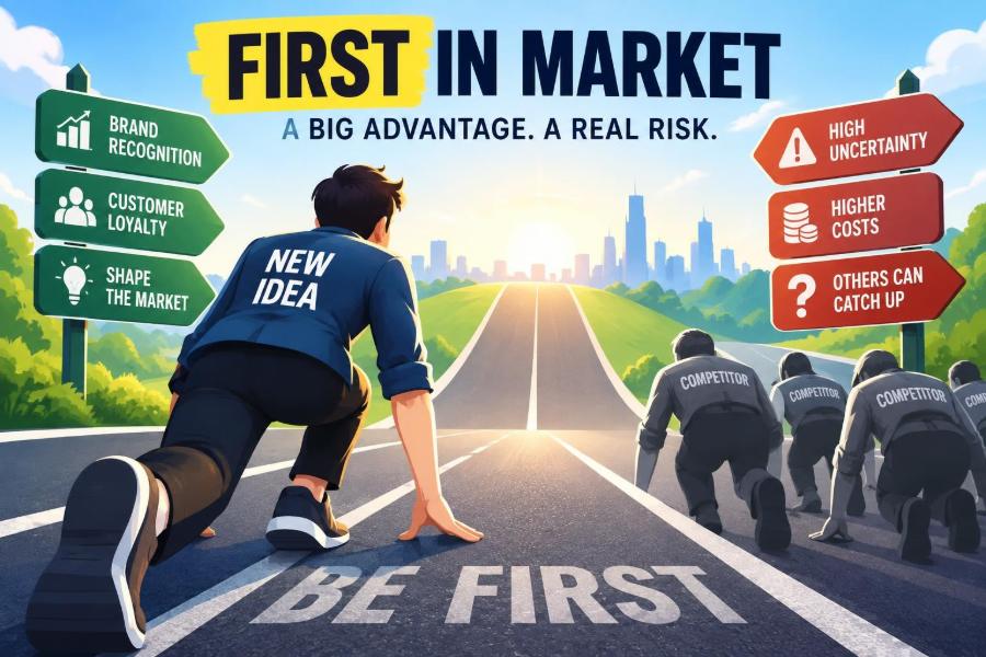 🚀 First in Market: Why Being the First Startup in a Category Can Be Both an Advantage and a Risk
