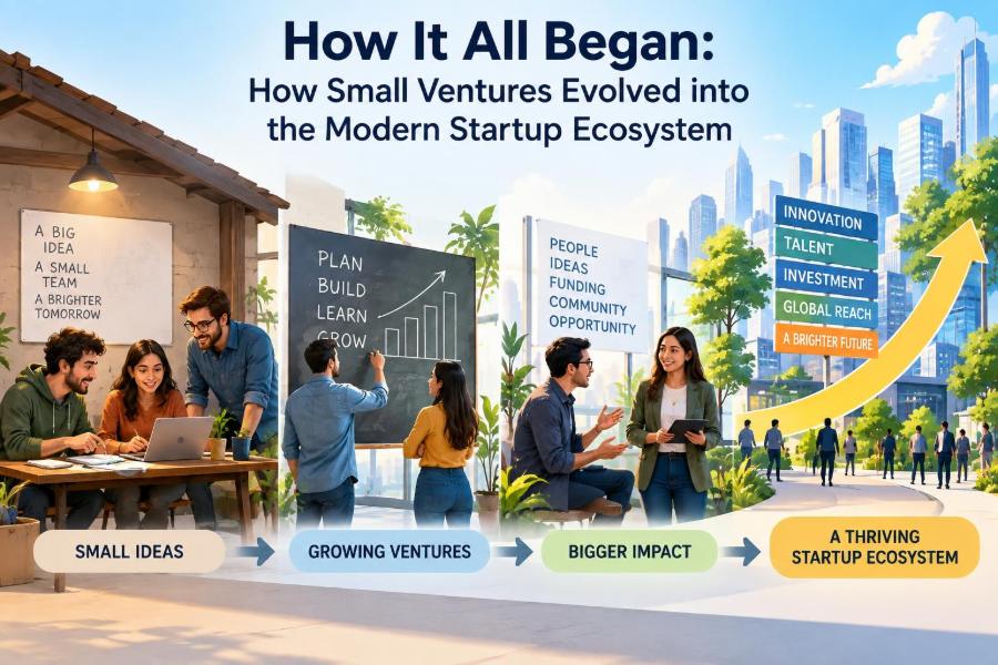 🚀 How It All Began: How Small Ventures Evolved into the Modern Startup Ecosystem