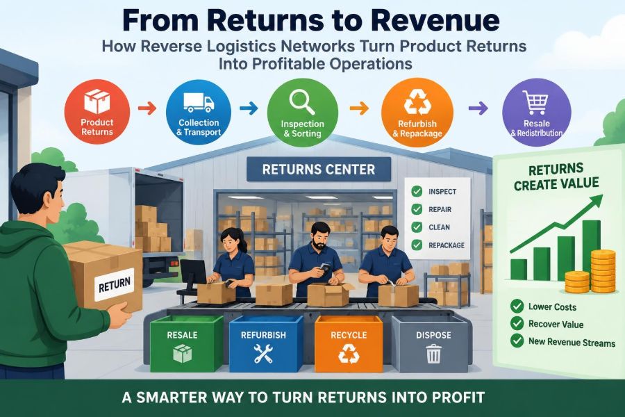 📦 How Reverse Logistics Networks Turn Product Returns Into Profitable Operations