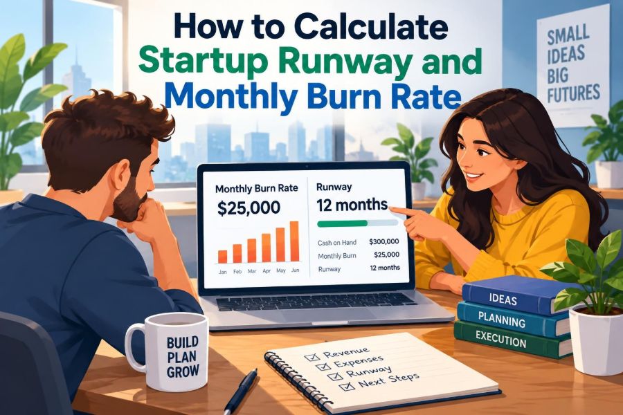 🚀 How to Calculate Startup Runway and Monthly Burn Rate