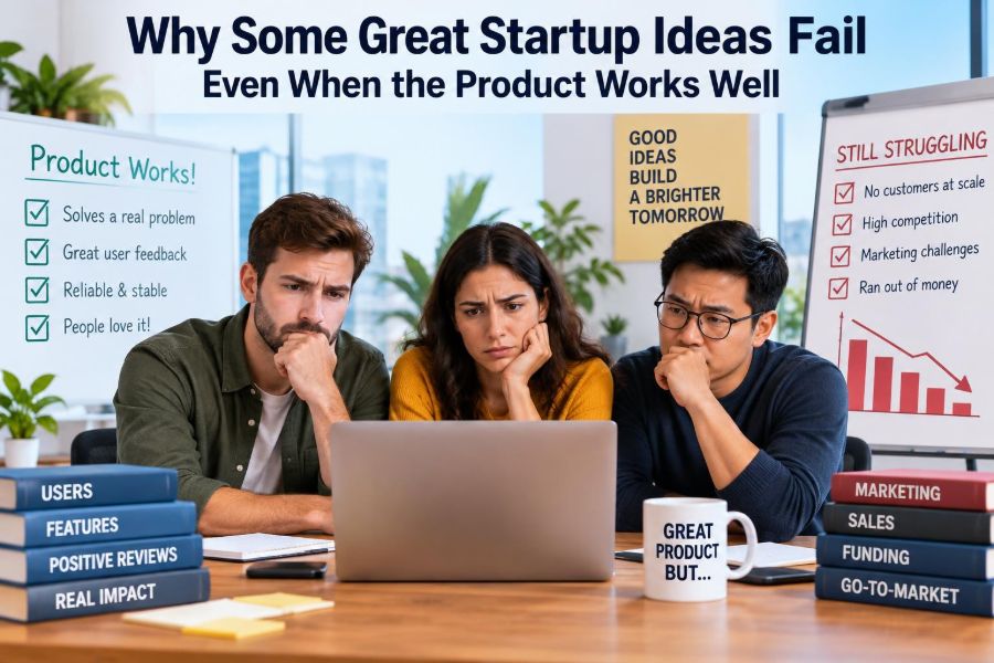 🚀 Why Some Great Startup Ideas Fail Even When the Product Works Well