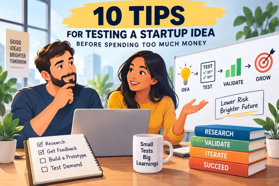 🚀 10 Tips for Testing a Startup Idea Before Spending Too Much Money