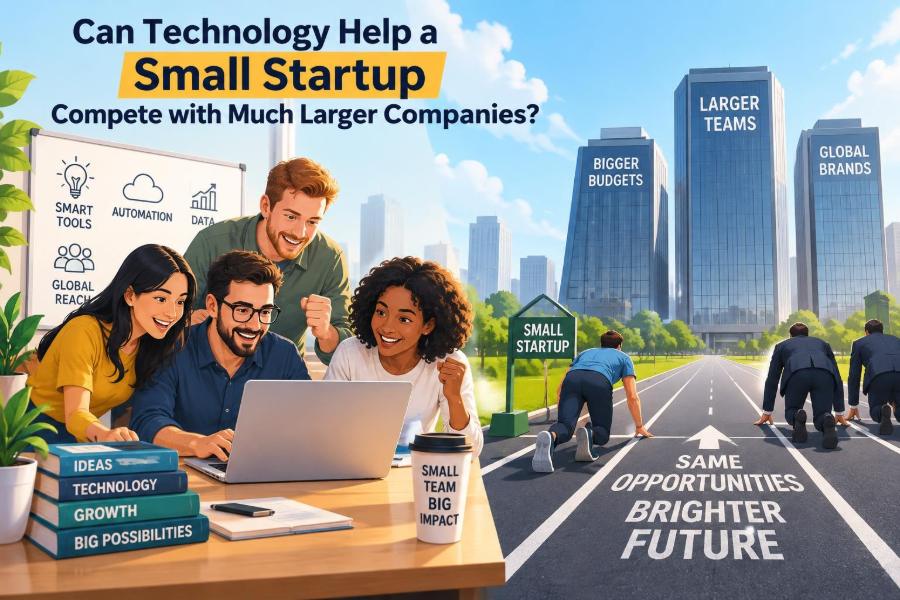 🚀 Can Technology Help a Small Startup Compete with Much Larger Companies?