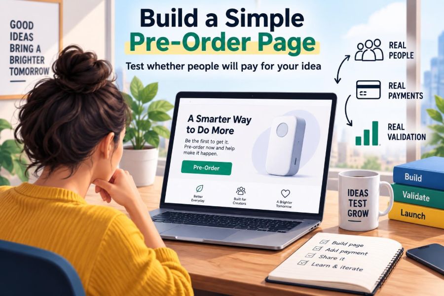 🚀 DIY: Build a Simple Pre-Order Page to Test Whether People Will Pay for Your Idea
