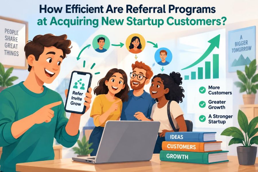 🚀 How Efficient Are Referral Programs at Acquiring New Startup Customers?