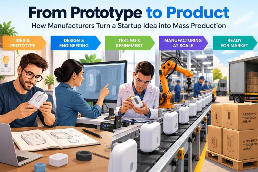 🚀 How Manufacturers Turn a Startup Prototype into a Product Ready for Mass Production