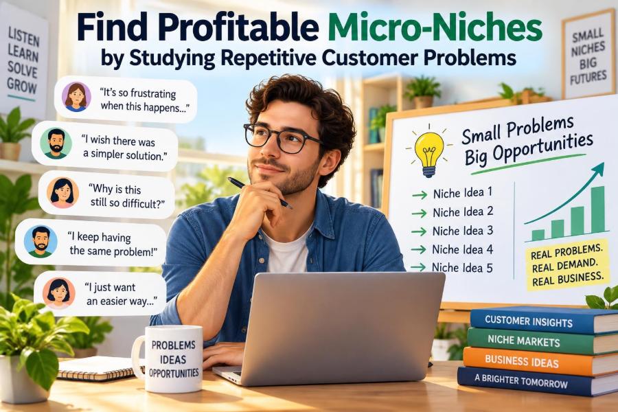🚀 How to Discover Profitable Micro-Niches by Studying Repetitive Customer Problems