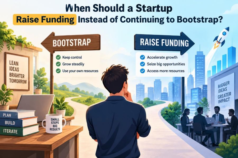 🚀 When Should a Startup Raise Funding Instead of Continuing to Bootstrap?