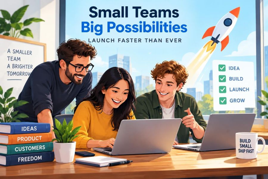 🚀 Why Modern Startups Can Launch Faster with Smaller Teams Than Ever Before